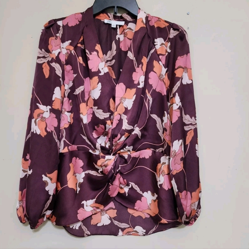 DR2 Purple Floral Blouse